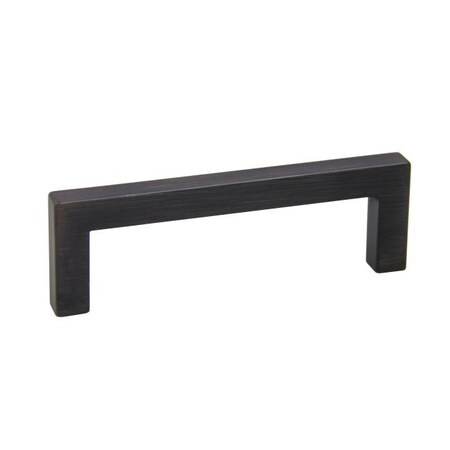 Crown 4-1/4" Modern Square Cabinet Pull with 3-3/4" Center to Center Oil Rubbed Bronze Finish CHP8722610B